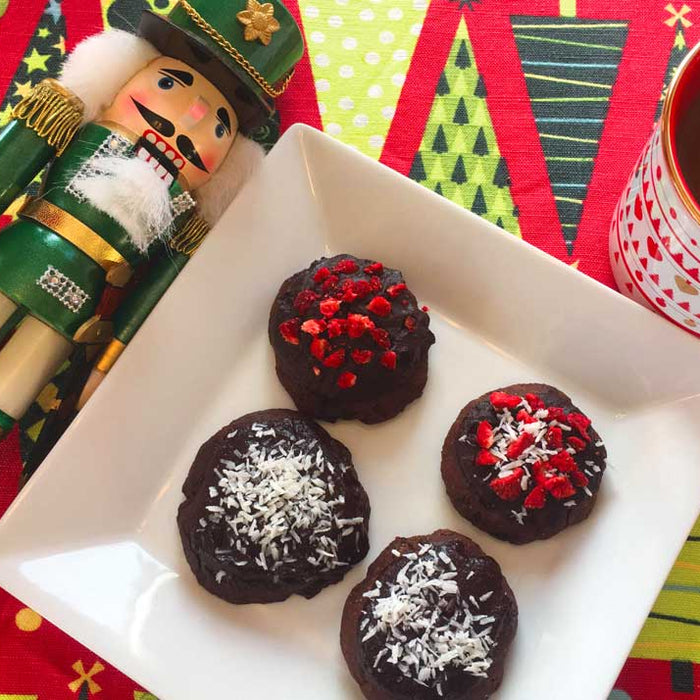Biscuits de Noël au chocolat noir