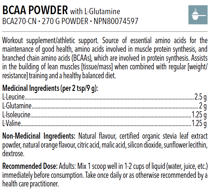 BCAA Powder with L-Glutamine